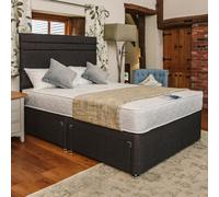 Divan Base Direct Venice Comfort Care Sprung Divan Bed Set 4Ft Small Double 2 Drawers Side - Naples Slate