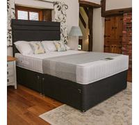 Divan Base Direct Windsor Extra Firm High Density Foam Supreme Divan Bed Set 4Ft Small Double 2 Drawers Side - Naples Slate