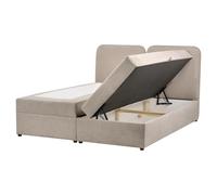 Divan Bed with Storage CHANCELLOR Fabric Taupe 160 x 200 cm (EU King Size)