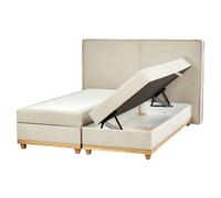 Divan Bed with Storage Fabric DYNASTY 160 x 200 cm (EU King Size) Beige