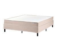 Beliani Bed without Headboard Fabric COUNTESS 160 x 200 cm (EU King Size) Beige