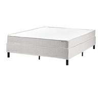 Divan Bed without Headboard Fabric COUNTESS 160 x 200 cm (EU King Size) Light Grey