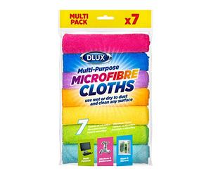 Divan Beds Deals 7-Pack Multi-Purpose Microfiber Cleaning Cloths Ultra-Soft Lint-Free Reusable for Home Kitchen Car Electronics Surfaces Dishes Counters Windows Durable