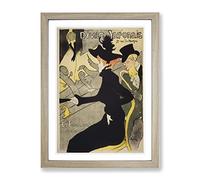 Divan Japonais By Henri De Toulouse Lautrec Classic Painting Framed Print | A3 Oak Framed Wall Art | Ready to Hang | Classic Historical Picture | Living Room Bedroom Lounge Office