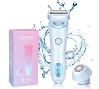 Divanity Skin Glow Razor, Skinglow Pro - Nano Razor, 2-in-1 Interchangeable Blade, Suitable for Various Body Parts (Blue)