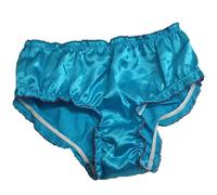 Divas Pack of 5 Women Sexy Underwear Satin Frill Ladies Brief Size UK 6-24 DivasWorld (Black, UK 22-24)