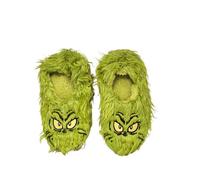 DIVAS SPIRITUAL Cozy Grinch Delight: Furry Footlet Warmth in Women's Slipper Socks (Green, UK Footwear Size System, Adult, Women, Numeric Range, Medium, 2, 5)
