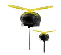 DIVAS SPIRITUAL Solar Garden Stake Lights Decorative Ladybird and Bee Designs Outdoor Solar-Powered LED Lighting for Garden, Pathway (Pack of 2 Bee)