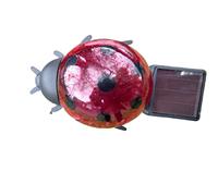 DIVAS SPIRITUAL Solar LED Ladybird Clip Light Garden Ornament Lawn Pation Stake Light (Pack Of 2)