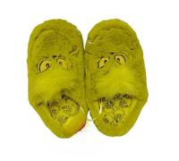 Divas World Fluffy Green Furry Slippers Soft Plush Indoor Shoes Warm Cozy Slip-On House Footwear with Cushioned Sole Comfortable (5-6, UK Footwear Size System, Adult, Women, Alpha, Narrow, Medium)