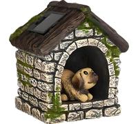 Divas World Friendly Multi Cement Planters for Indoor & Outdoor Gardens patio (Cement Garden Ornament Solar Light Dog In Kennel)