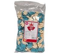 Divas World Green & Red Candy Poles & Snowflakes Marshmallows 3kg Each in Strawberry Cream Watermelon & Raspberry Vanilla (3kg Bag, Snow Flakes (Raspberry & Vanilla Flavour))
