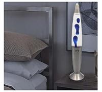 Divas World Linx Lava Lamp Night Light Different Colour Decorative Lighting Peaceful Motion 16in Tall Christmas Stocking Filler Gift (Clear Blue Lava Lamp)