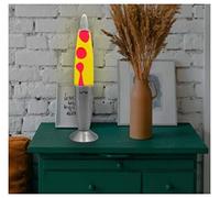 Divas World Linx Lava Lamp Night Light Different Colour Decorative Lighting Peaceful Motion 16in Tall Christmas Stocking Filler Gift (Yellow & Red Lava Lamp)