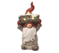 Divas World Merry Christmas Gonk Large Statue with LED Light - Festive Xmas Decoration Gnome Figurine (Red Hat Gonk)