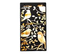 Divas World Solar Wall Light Outdoor Metal Art Panel Warm White LED Bird & Firework Cut-Out Design Waterproof Decorative Garden Lighting Easy to Install Rechargeable Battery 37 x 19 cm (Style 1 Bird)