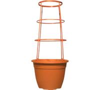 Divas World Tall Plant Support Cage Planter 70cm Height 30cm Width 10L Volume Durable Resin Pot with Integrated Climbing Frame for Tomatoes Flowers Money Plant Vines Indoor Outdoor Garden Use (1)