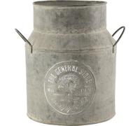 Divas World Tin Planter Milk Churn 15cm Bucket Planter Pot Home Garden Outdoor Flower Herbs Planters (Tin Planter Milk Churn 15cm)