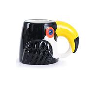 Divas World Wild Animals Safari Shaped 3D Coffee Mug Hand Painted Tea Cup Novelty Gift (Toucan Mug)