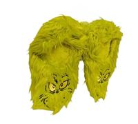 Divas World Women’s Fluffy Green Slippers Soft Plush Indoor Shoes Warm Cozy Fur Slip-On House Footwear with Anti-Slip Sole (6-8, UK Footwear Size System, Adult, Women, Alpha, Narrow, Medium)