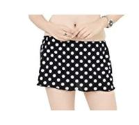 DivasWorld Ladies Girls Micro Mini Black Polka dot Skirt Size UK 6-24 ((10-12))