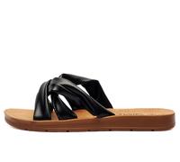 Divaz Luxe Zurich Womens Sandal | Sliders | Black | UK Size 3