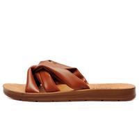Divaz Luxe Zurich Womens Sandal | Sliders | Tan | UK Size 3
