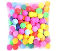 DIVCHI 100 Pack Multicoloured Table Game Balls Cheapest 40mm Plastic Table Tennis Ping Pong Balls Great for Cat Dog Craft Party Family School Game Beginner Adult Not appropriate for skilled athletes