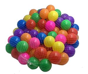 DIVCHI 100PCS Soft Plastic Mini Play Balls Multi Vibrant Colors - durable, No Sharp Edges, Non Toxic, Phthalate & BPA Free - Use in Kids or Toddler Ball Pit (100PCS)
