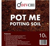 Divchi 10L All Multipurpose Compost Soil Organic Enriched With Nutrients Rich Compost Mix For Potting Growing Garden
