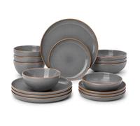 DIVCHI 16-Piece Dinner Set for 4 Ceramic Dinnerware Set