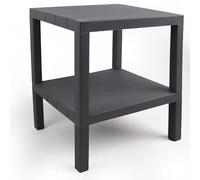DIVCHI 2 Tier Side End Table Nightstand Coffee Tables Storage Bedside Office Living Room Bedroom Small Narrow Space Sofa Table (Grey)