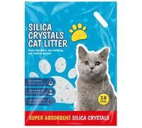 DIVCHI 3.8L Silica Cat Litter - Non-Clumping Cat Litter Crystals - Ultra Absorbent, Fast-Drying & Low-Dust, Odor Control Crystal Granules, Easy to Clean for Housetraining Cats and Kittens