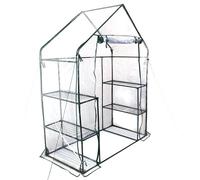 DIVCHI 3 Tier Walk In Greenhouse for Indoor & Outdoor Use | Durable Steel Frame | Clear PVC Cover | Ideal for Growing Vegetables, Flowers, Herbs, and Seedlings