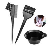 DIVCHI 3Pcs Hair Colouring Tools Hair Dyeing Tool Set Brush Double-Sided Coloring Comb and Bowl Set Kit for DIY Salon & Home Use