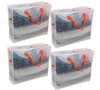 DIVCHI 4 Pack Storage Bags Packing Organizer with Zips And Handles Moving Bags For Moving Clothes Bedding Duvet Toys, Under Bed, Laundry Storage Packing Boxes