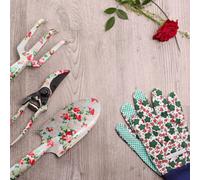 Divchi 4 Pc Garden Tool Set With Multi Color Floral Print