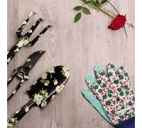 Divchi 4 Pc Garden Tool Set With Multi Color Floral Print