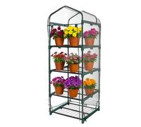 DIVCHI 4 Tier Greenhouse for Indoor & Outdoor Use | Durable Steel Frame | Clear PVC Cover | Ideal for Growing Vegetables, Flowers, Herbs, and Seedlings