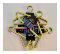 DIVCHI 40-Pack Kids Multicolor Plastic Hangers - Durable Lightweight Garment Hangers for Shirts, Dresses, Pants (8.5 x 29 x 17 cm)