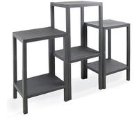 DIVCHI 6 Tier Side End Table Nightstand Coffee Tables Storage Bedside Table Office Living Room Bedroom Small Narrow Space Sofa Table (Grey)