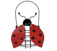 DIVCHI Bee & Ladybird Shaped Hanging Bird Feeder - Decorative Feeder for Garden, Yard, or Balcony - Ample Feeding Space, Easy to Refill, Durable Metal Construction