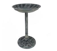DIVCHI Bird Bath for Garden Freestanding Birdbaths Wild Birds Baths Feeder Bowl Pedestal Birdbath for Outdoors Patio Yard & Lawn Décor (Grey Classic Bird Bath)