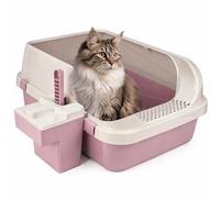 DIVCHI Cat Litter Tray Box, Pink