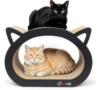DIVCHI Cat Scratcher Cat Shaped Scratching Board- Durable Scratch Pad Scratcher for Indoor Cats (48.1 x 23 x 32 cm)