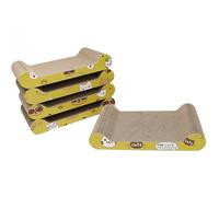 DIVCHI Cat Scratching Board 5 Pcs Cat Scratching Pad with Catnip | Cats Scratchers | Pet Cardboard | Bed For Kitty | Kitten Scratching Boards