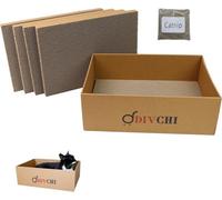 Divchi Cat Scratching Board With Box 5 Pcs Cat Scratch Pad With Catnip Bed For Kitty Cats Scratchers Pet Cardboard