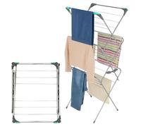 DIVCHI Clothes Drying Rack 3 Tier Airer X-Frame Foldable Lightweight And Sturdy Laundry Racks With Hanging Hooks Space Saving Airers For Indoor & Outdoor Use