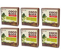 DIVCHI COCO BLOCK 6 X 5Kg (30kg) | ORGANIC | COCONUT FIBRE | 100% NATURAL | REPTILE FRIENDLY | PLANTING COCO SOIL | PH STABLE GROWING COMPOST I HIGH MOISTURE RETENTION I HEALTHY AERATION
