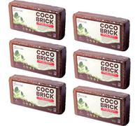 Divchi Coco Brick 6 X 650G (6X8L) Organic Coconut Fibre 100% Natural Planting Coco Soil